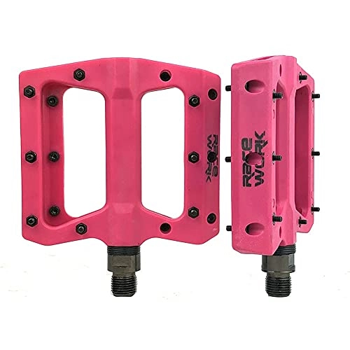 Mountain Bike Pedal : Mountain Bike Pedals MTB Pedals Nylon material Road Bike Pedals Aluminum Alloy Spindle 9 / 16 Inch with Sealed Bearing Anti-skid and Stable Mountain Bike Flat Pedals for Mountain Bike BMX and Folding Bi