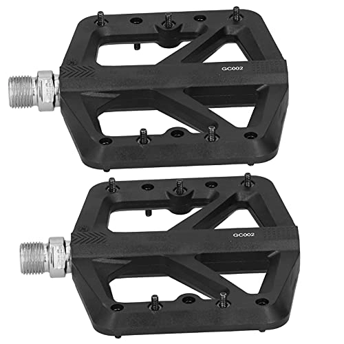 Mountain Bike Pedal : Mountain Bike Pedals, Nylon Fiber Bearing Bike Pedals Bicycle Antiskid Pedals for Road Bikes