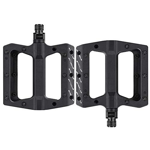 Mountain Bike Pedal : Mountain Bike Pedals - Nylon Fiber MTB Pedals, Non-Slip BMX Bicycle Flat Pedals Cycling Pedal Ultralight Accessories 9 / 16