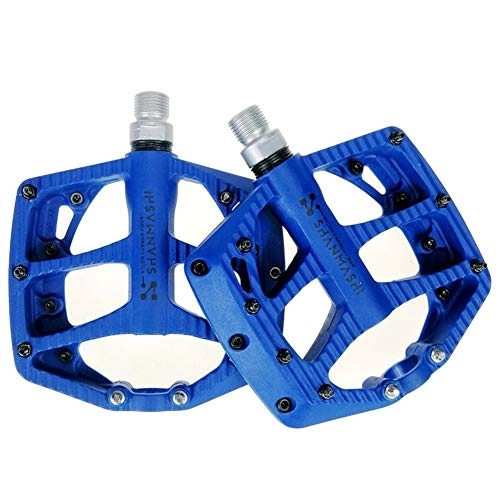 Mountain Bike Pedal : Mountain Bike Pedals Pedals Bicycle Pedals Road Bike Pedals Bike Accessories Cycle Accessories Bicycle Accessories Bike Pedal Flat Pedals blue, free size