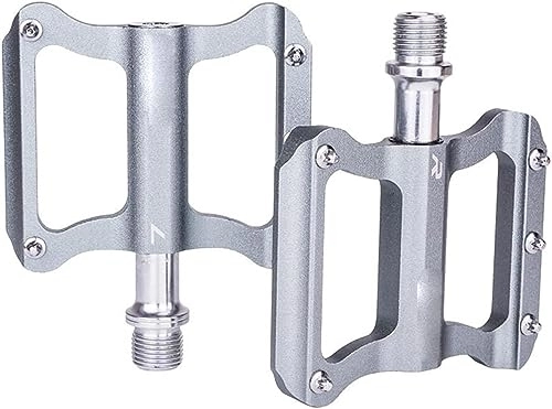 Mountain Bike Pedal : Mountain Bike Pedals, Road Bike Ultralight Flat Pedal Aluminum Alloy Bicycle Pedal Bearings Anti-slip Folding bike For Road Cycling Parts (Color : Onecolor)