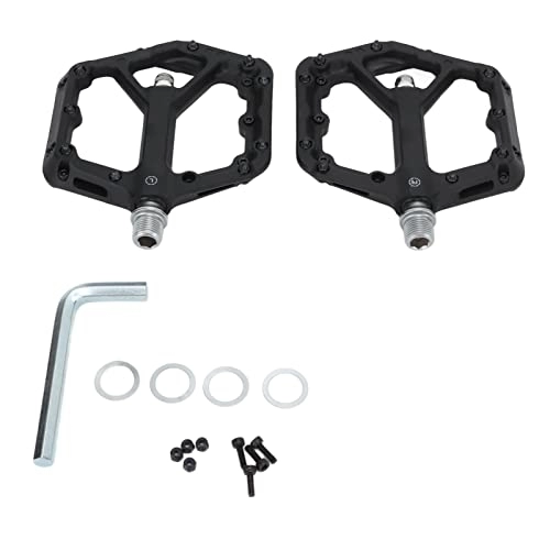 Mountain Bike Pedal : Mountain Bike Pedals Sealed Pads Black Composite Nylon Bike Pedals Durable Stable Dustproof Mileage Cycling