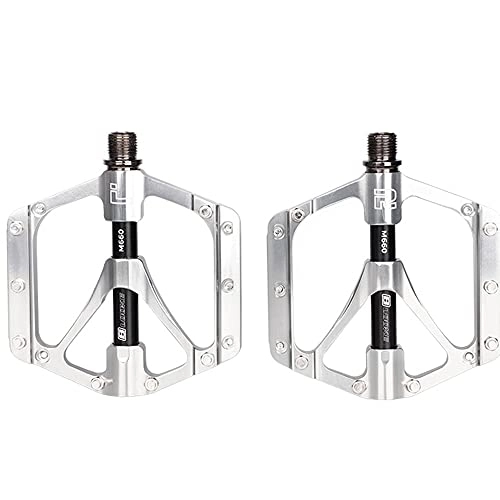 Mountain Bike Pedal : MSG ZY Bike Pedals / Mountain Pedals / Road Pedal 9 / 16 Inch 3 Bearing CNC Machined Aluminum Alloy MTB Cycling Cycle Platform Pedal