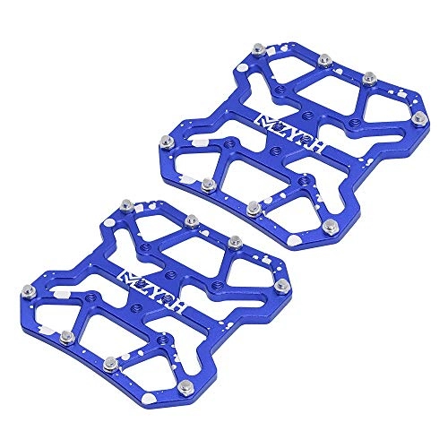Mountain Bike Pedal : MTB Mountain Pedal Platform Adapters Bicycle Clipless / Fit For SPD / Fit For KEO Pedal Platform 90 * 90mm Aluminum Alloy (Color : Blue)