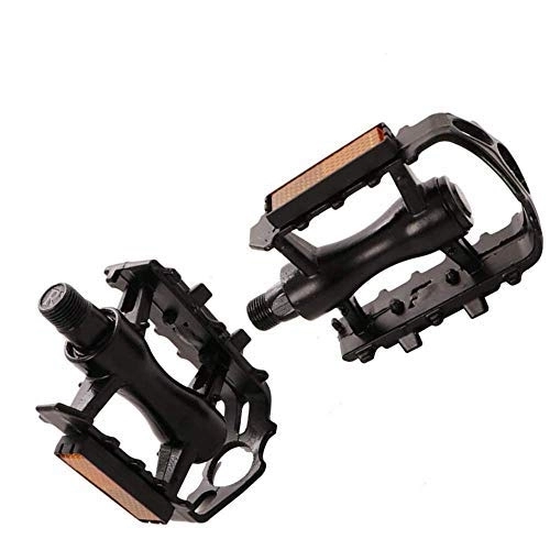 Mountain Bike Pedal : MU Bicycle Pedals, Mountain Bike Pedals, Ultra-Light Platform Magnesium Trekking Flat Pedals with 9 / 16 inch for Universal, Black