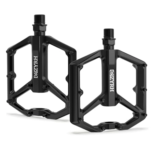 Mountain Bike Pedal : MZYRH Mountain Bike Pedals MTB Pedals, 9 / 16'' CNC Aluminum Durable Sealed Bearing Road Cycling Bicycle Platform Pedals for MTB BMX