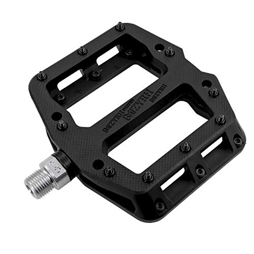 Mountain Bike Pedal : MZYRH MTB Bicycle Pedals Nylon 3 Bearing Composite 9 / 16 Mountain Bike Pedals High Strength Non-Slip Bicycle Pedals Surface for Road BMX MTB Fixie Bikesflat (926 Black 3 Bearing)
