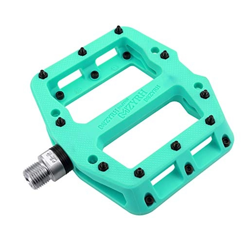 Mountain Bike Pedal : MZYRH MTB Bicycle Pedals Nylon 3 Bearing Composite 9 / 16 Mountain Bike Pedals High Strength Non-Slip Bicycle Pedals Surface for Road BMX MTB Fixie Bikesflat (926 Green 3 Bearing)