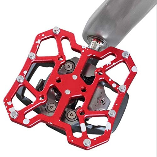 Mountain Bike Pedal : N \ A Road Bike Pedal, Sturdy and Durable Self‑Locking Pedal with Shimano SPD Mountain Bike Bicycle Sealed Clipless Pedals, Dual Platform Multi-Purpose, Great for Touring, Road, Trekking Bikes