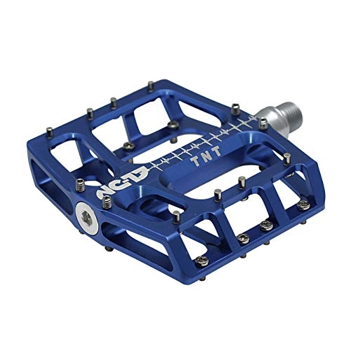 Mountain Bike Pedal : NC-17 Sudpin IV XL TNT Aluminium Platform Pedals / Mountain Bike Pedal / BMX Pedal / Flat Height 17.7 mm / Fail Safe System / Precision Bearing + Cr-Mo Axle / Includes Replacement Pins, blue, XL