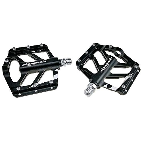Mountain Bike Pedal : NEHARO Bicycle Riding Platform Pedal Mountain Bike Pedals 1 Pair Aluminum Alloy Antiskid Durable Bike Pedals Surface For Road Bike 6 Colors (SMS-TIGER) Bicycle Parts (Color : Purple)