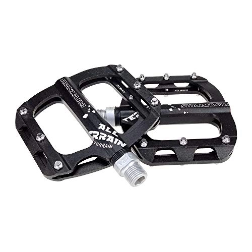 Mountain Bike Pedal : NEHARO Bicycle Riding Platform Pedal Mountain Bike Pedals 1 Pair Aluminum Alloy Antiskid Durable Bike Pedals Surface For Road Bike 7 Colors (SMS-0.1 MAX) Bicycle Parts (Color : Green)