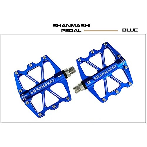 Mountain Bike Pedal : New bicycle bicycle pedal Mountain Bike Pedals 1 Pair Aluminum Alloy Antiskid Durable Bike Pedals Surface For Road BMX MTB Bike 6 Colors (SMS-418) Non-slip and durable for mountain bikes, BMX