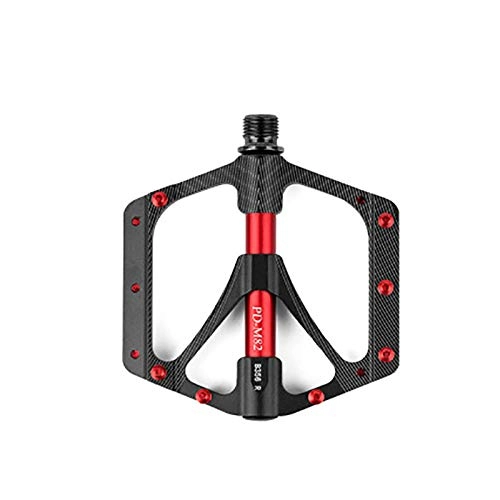 Mountain Bike Pedal : NHP Mountain bike aluminum alloy bearing pedals, lightweight and large treads, Sampelin riding pedals