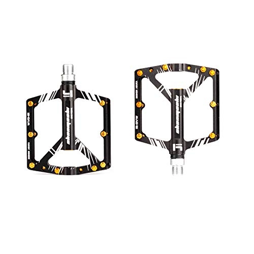 Mountain Bike Pedal : NHP Mountain bike aluminum alloy ultra-thin bearing pedals, ultra-light bearing pedals, bicycle pedals