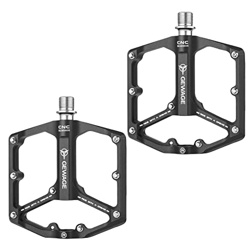 Mountain Bike Pedal : Niktule Enlarged and Widened Bike Pedals - Non-Slip Lightweight Aluminum Alloy Bicycle Platform Pedals - Sealed Bearing Design Mountain Bike Pedal