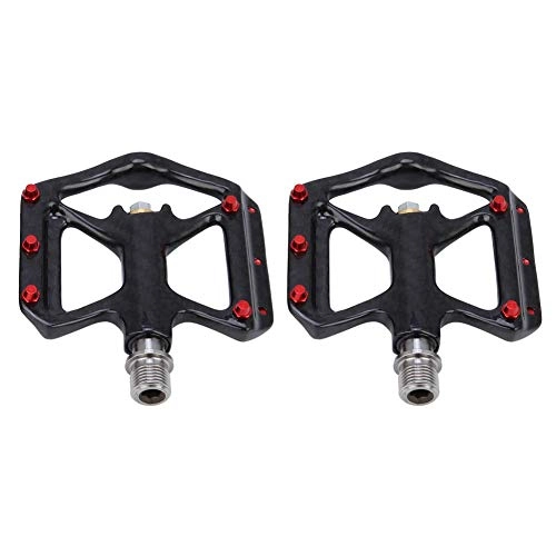 Mountain Bike Pedal : NITRIP Bike Pedals, Titaniums Alloy Axle Mountain Bike Road Bicycle Lightweight Pedals Replacement 1 Pair
