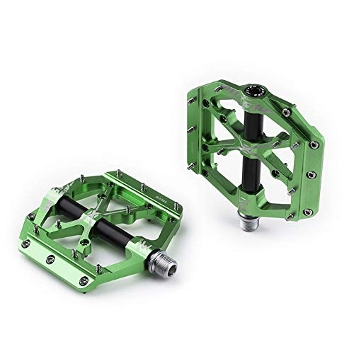 Mountain Bike Pedal : NLJYSH 3 Bearings Mountain Bike Pedals Platform Bicycle Flat Alloy Pedals 9 / 16" Pedals Non-Slip Alloy Flat Pedals durable