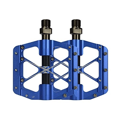 Mountain Bike Pedal : NMNMNM bicycle pedal Non-slip Pedal For Mountain And Road Bike, Platform Accessory, 1 Pair non-slip bicycle pedal (Color : Yellow) (Blue)