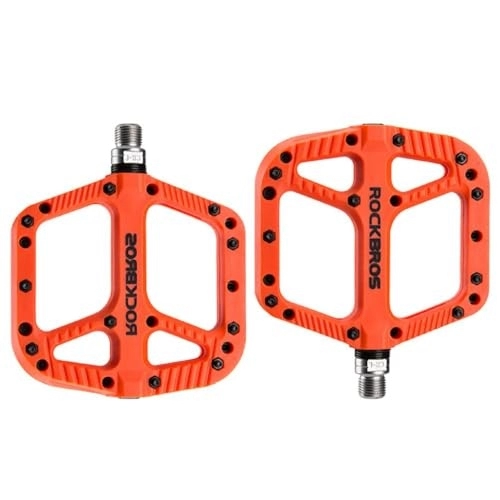 Mountain Bike Pedal : Non-Slip Bicycles Pedals Large Platform Sealed Bearing 9 / 16'' Thread Mountain Bike Pedals Nylon Lightweight Bike Pedals Bike Pedals Mountain Bike Nylon Bike Pedals Bike Platform 9 / 16 Bike Pedals
