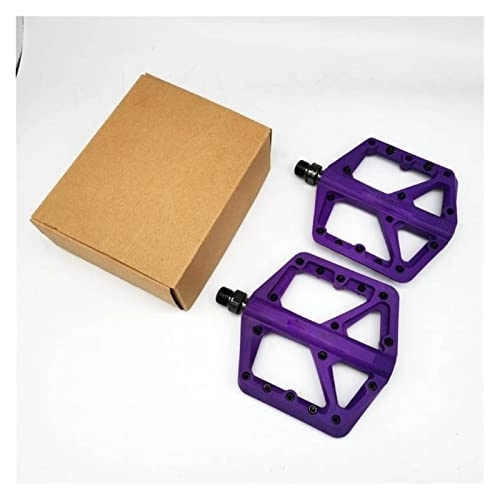 Mountain Bike Pedal : NOPHAT Bicycle Pedal Anti-skid Ultra-light Aluminum Alloy Mountain Bike Mountain Bike Pedal Seal Bearing Pedal Bicycle Accessories Parts (Color : Nylon pedal 1)