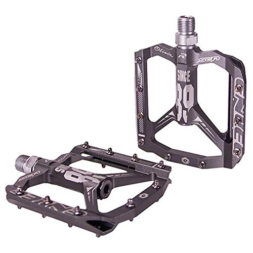 Mountain Bike Pedal : NZKW CNC Bicycle Pedals Mountain Bikes Pedal Aluminum Alloy Lightweight Cycling Bearing Pedals, 9 / 16 Inch universal