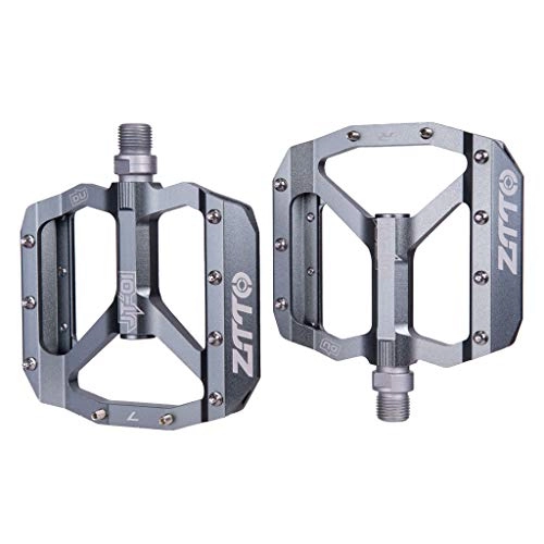 Mountain Bike Pedal : Ocobudbxw 1 Pair MTB Bicycle Cycling Road Mountain Bike Flat Pedals Aluminum Alloy Pedals