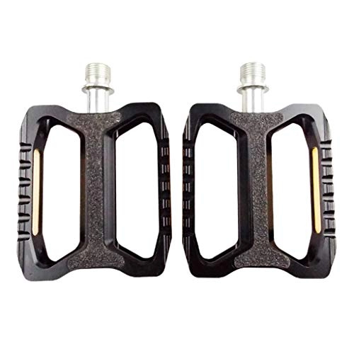 Mountain Bike Pedal : Ocobudbxw Bicycle Pedals MTB Bike Aluminum Alloy Bearing Pedal Reflective Non-slip Pedals