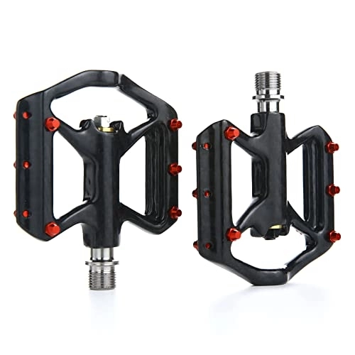 Mountain Bike Pedal : One Pair Bicycle Pedals Ultralight Titanium Alloy Hollow Anti-skid Bearing Mountain Bike Accessories MTB Foot Pedals bicycle bearings bicycle pedal mountain bike pedals bike platform pedals