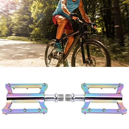 Mountain Bike Pedal : Ong Mountain Bike Pedal, Bike Pedal, Aluminium Alloy Pedal 10x80x20mm 9 / 16 Thread for Mountain Bikes Road Bikes(Colorful)
