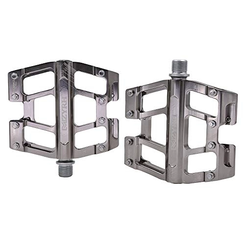 Mountain Bike Pedal : OQJUH Bicycle Pedal Ultralight Aluminum Alloy Mountain Bike Bearing For Indoor & Outdoor Cycling2 Pieces, Titanium