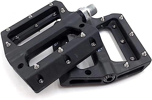 Mountain Bike Pedal : ORLOVA cycling pedals, road bikepedals, Mountain MTB Bicycle Part for Cycling Bike Bicycle Pedal Sealed Bearing Pedals Anti-Slip (Color : Black)