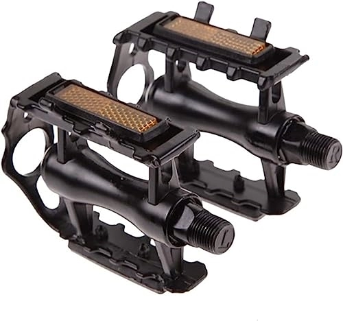 Mountain Bike Pedal : ORLOVA cycling pedals, road bikepedals, Mountain Pedals Aluminum Alloy Bike Pedal 1 Pair Mountain Bicycles Anti-Slip (Color : Black)