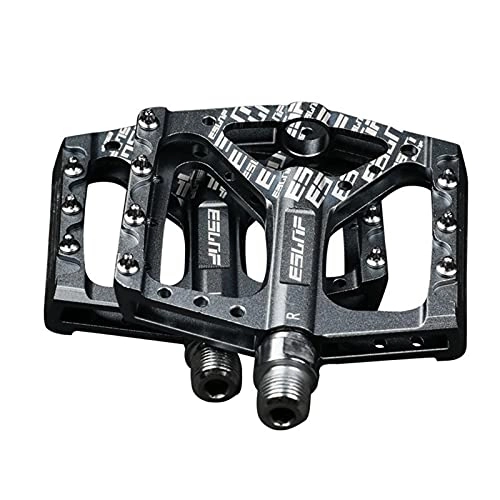 Mountain Bike Pedal : ORTUH 1 Pair Bicycle Pedals 9 / 16 Inch Axle CNC Aluminium MTB Pedals for E-Bike Mountain Bike Road Bike Pedals Non-Slip Durable