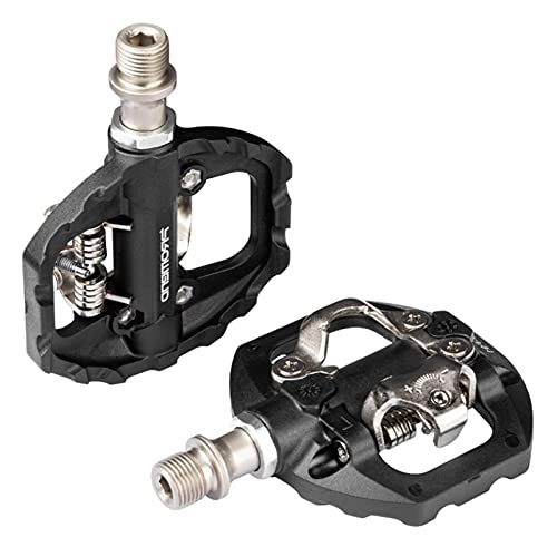 Mountain Bike Pedal : ORTUH Bicycle Pedals, Mountain Bike Pedals, Aluminum Alloy DU Spindle 9 / 16'' Nylon Pedals With Sealed Bearing, Anti-skid And Durable MTB Pedals For Mountain Bike BMX And Folding Bike