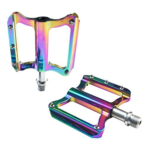 Mountain Bike Pedal : oshhni Mountain Bike Pedals, Ultra Strong Colorful CNC Machined 9 / 16'' Cycling Sealed Bearing Pedals - Multicolor