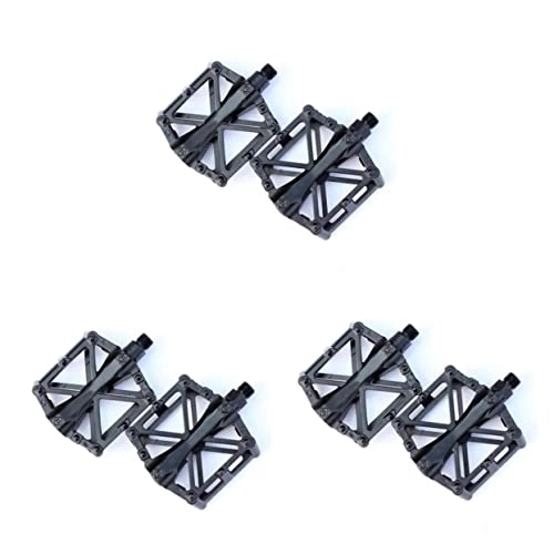 Mountain Bike Pedal : Outanaya 3 pairs Mountain Cycling Bicycles Bike for Black Pedals Road
