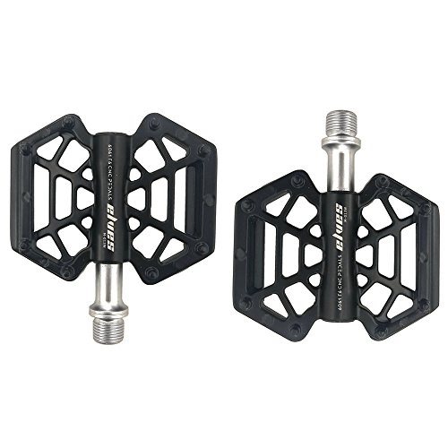 Mountain Bike Pedal : Outdoor CNC Machined Mountain Bike Pedals 9 / 16 Cycling Three Pcs Sealed Bearing Bicycle Pedals
