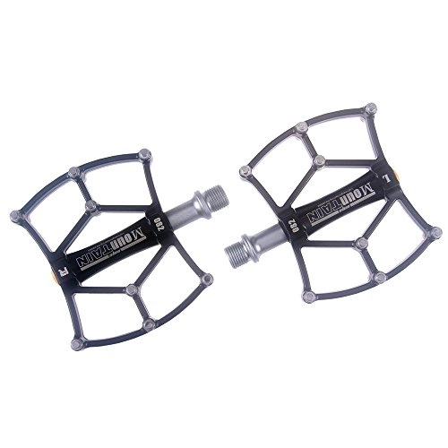 Mountain Bike Pedal : Outdoor Mountain Bike Pedals CR-MO 9 / 16 Spindle Cycling Three Pcs Sealed Bearing Bicycle Pedals