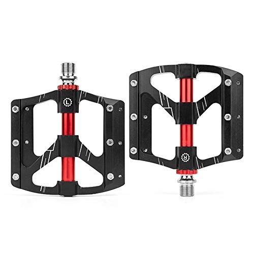 Mountain Bike Pedal : Outdoor sports Mountain Bike Pedals, Ultra Strong Aluminum Alloy Body 9 / 16" Cycling Sealed 3 Bearing Pedals for Mountain Road Cycling Bicycle