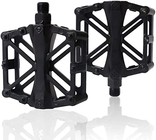 Mountain Bike Pedal : Ovtai Mountain Bike Pedals, Road Bike Pedals 9 / 16 inch Aluminum Antiskid Durable Bicycle Pedals, MTB Flat Pedals