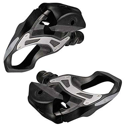 Mountain Bike Pedal : Pair Aluminum Alloy Self-locking Road Mountain Bicycle Pedals for PD R550 R540- SPD SL Clipless Road Pedals(R540, black)
