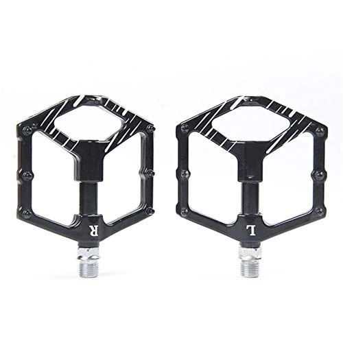 Mountain Bike Pedal : Pair DU Bearing Aluminum Alloy Bicycle Pedal MTB Mountain Bike Anti-slip Ultralight Pedals Cycling Accessories