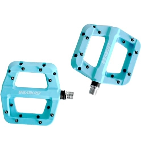 Mountain Bike Pedal : Parkson Road / MTB Bike Pedals -Bicycle Flat Pedals Aluminum 9 / 16" Sealed Bearing Lightweight Platform for Road Mountain BMX MTB Bike (Blue)