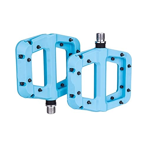 Mountain Bike Pedal : Pedals, A pair of ultra-light non-slip mountain bike nylon pedals bicycle pedals mountain bike. (Color : Blue)