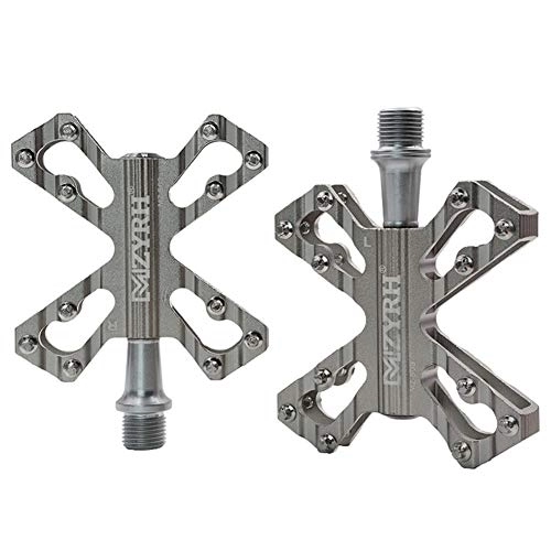 Mountain Bike Pedal : Pedals Bike Pedals Flat Pedals Bicycle Accessories Road Bike Pedals Bicycle Pedals Mountain Bike Accessories Bmx Pedals Bike Accessories silver, free size
