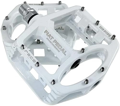Mountain Bike Pedal : Pedals For Mountain Bike Bicycle Pedals Flat Pedals Mtb Pedals Fooker Pedals Pedals For Road Bike Bike Pedals Metal Bike Pedals Pedal Pedals Mountain Bike Pedals Metal Pedals (Color : White, Size :