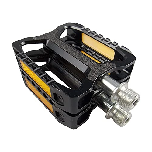 Mountain Bike Pedal : Perfeclan Bicycle Pedals, Mountain Bike Pedals, Suitable for MTB BMX Pedals, Non-Slip Pedals 9 / 16 Inch Spindle Road Bicycle Platform Pedals