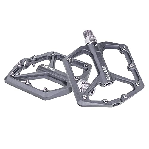 Mountain Bike Pedal : Perfeclan Mountain Bike Pedals Flat Bicycle Pedals 9 / 16 Lightweight Road Bike Pedals Sealed Bearing Flat Pedals for MTB - Titanium