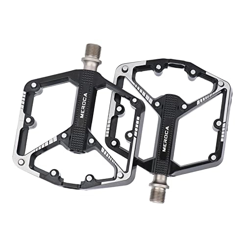 Mountain Bike Pedal : Perfeclan Mountain Bike Pedals MTB Pedals 9 / 16-Inch Sealed Bearing Lightweight Bicycle Platform Flat Pedals for Road Mountain BMX MTB Bike Cycling Parts - Black